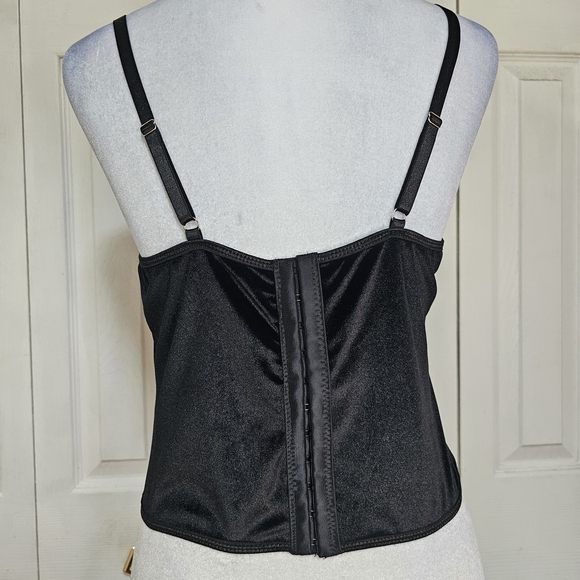 Dolls Kill Black Velvet Corset Camisole - Picture 6 of 7